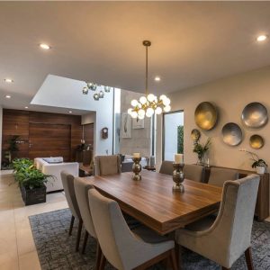 Mesa moderna com 8 cadeiras