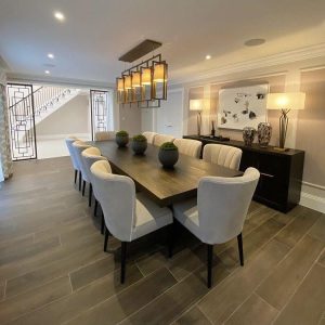 Mesa de Jantar moderna com 10 Cadeiras modenas