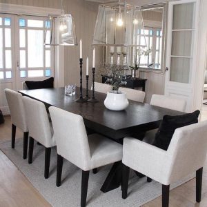 Mesa de Jantar moderna com 8 Cadeiras modernas